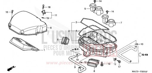 AIR CLEANER (X/Y/1/2/3/4) CBR1100XX2 de 2002